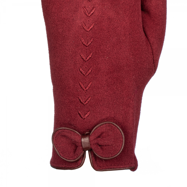 Дамски ръкавици Fifa червен цвят, 2 - Kalapod.bg